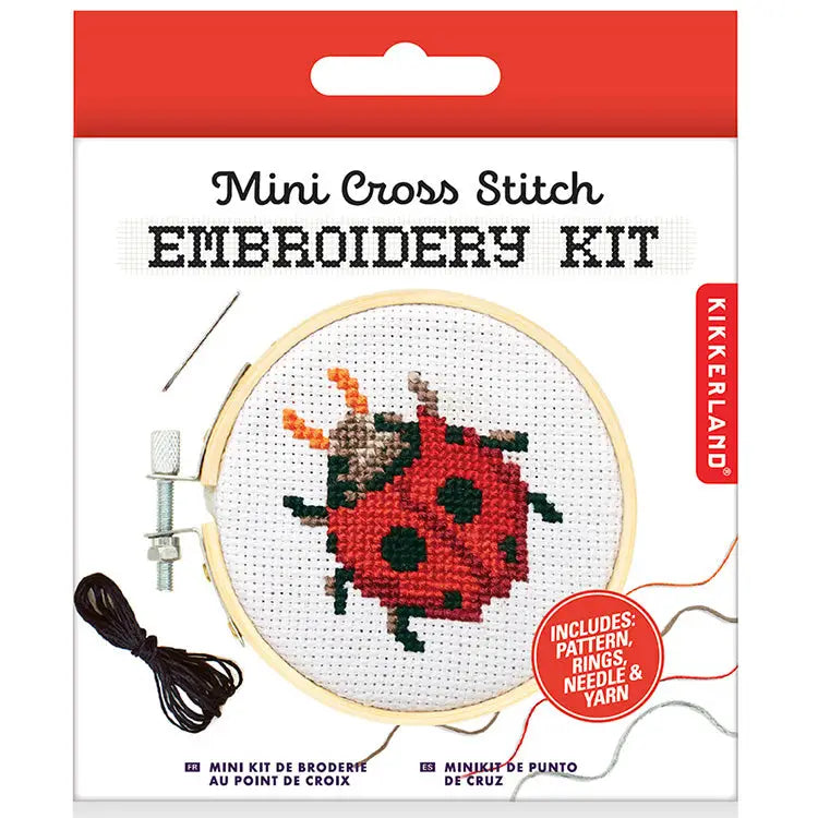 Kikkerland Mini Cross-Stitch Kit