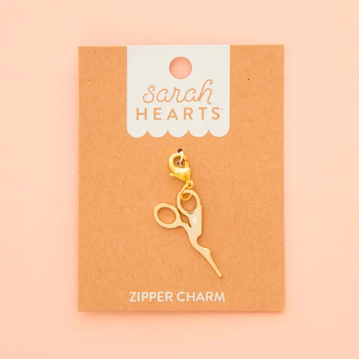 Sarah Hearts Zipper Charm