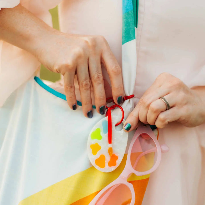 Paint Palette Bag Charm