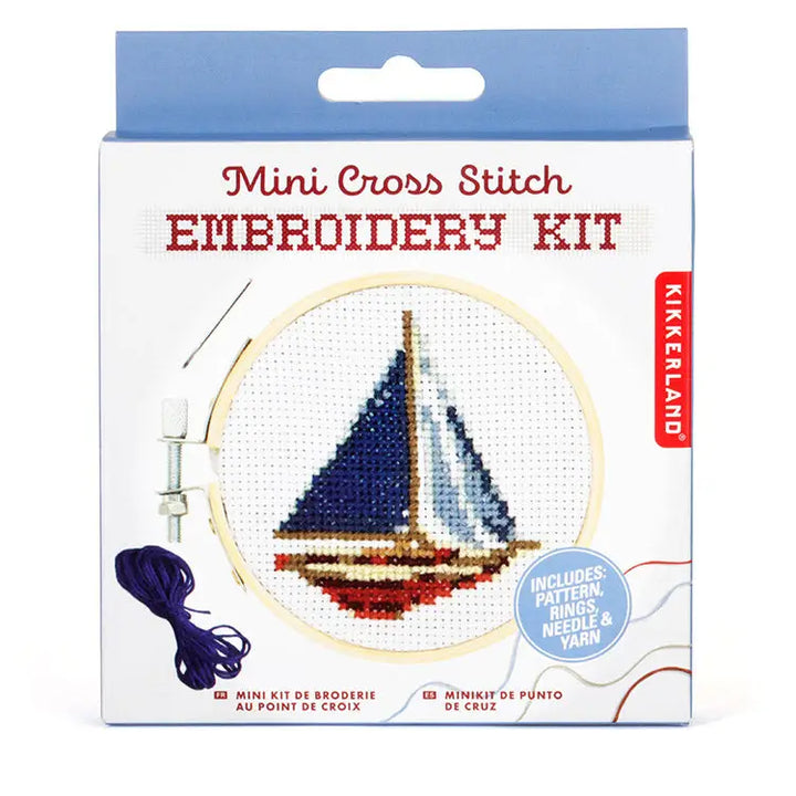 Kikkerland Mini Cross-Stitch Kit