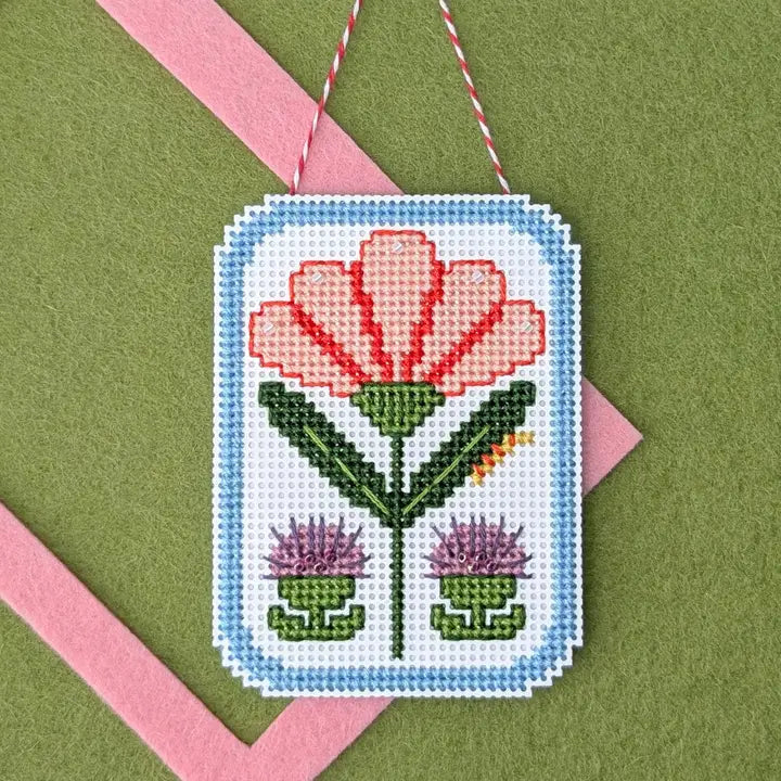 Framed Florals Cross Stitch Kit