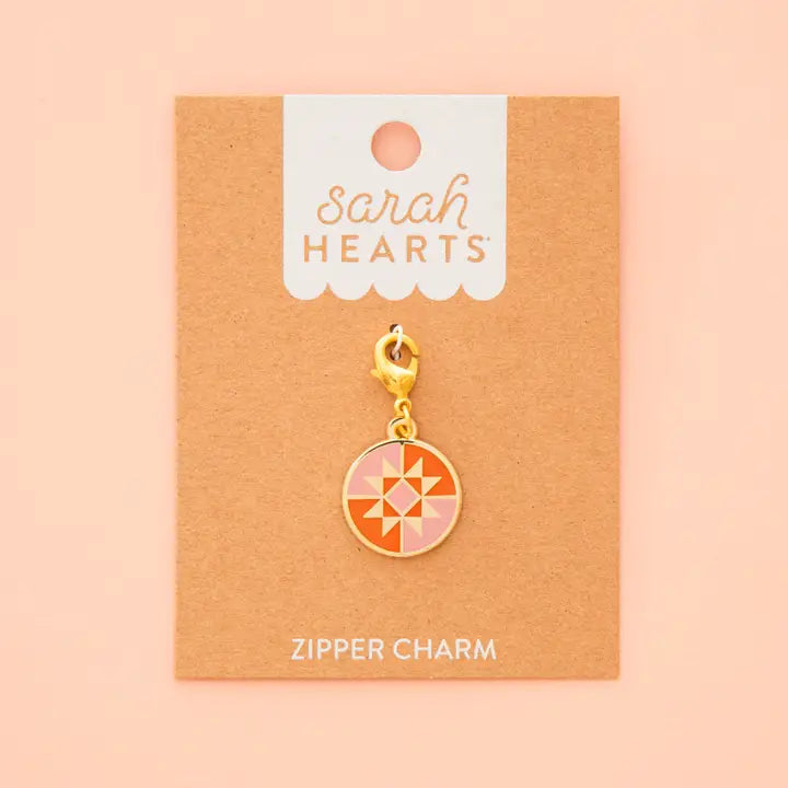 Sarah Hearts Zipper Charm