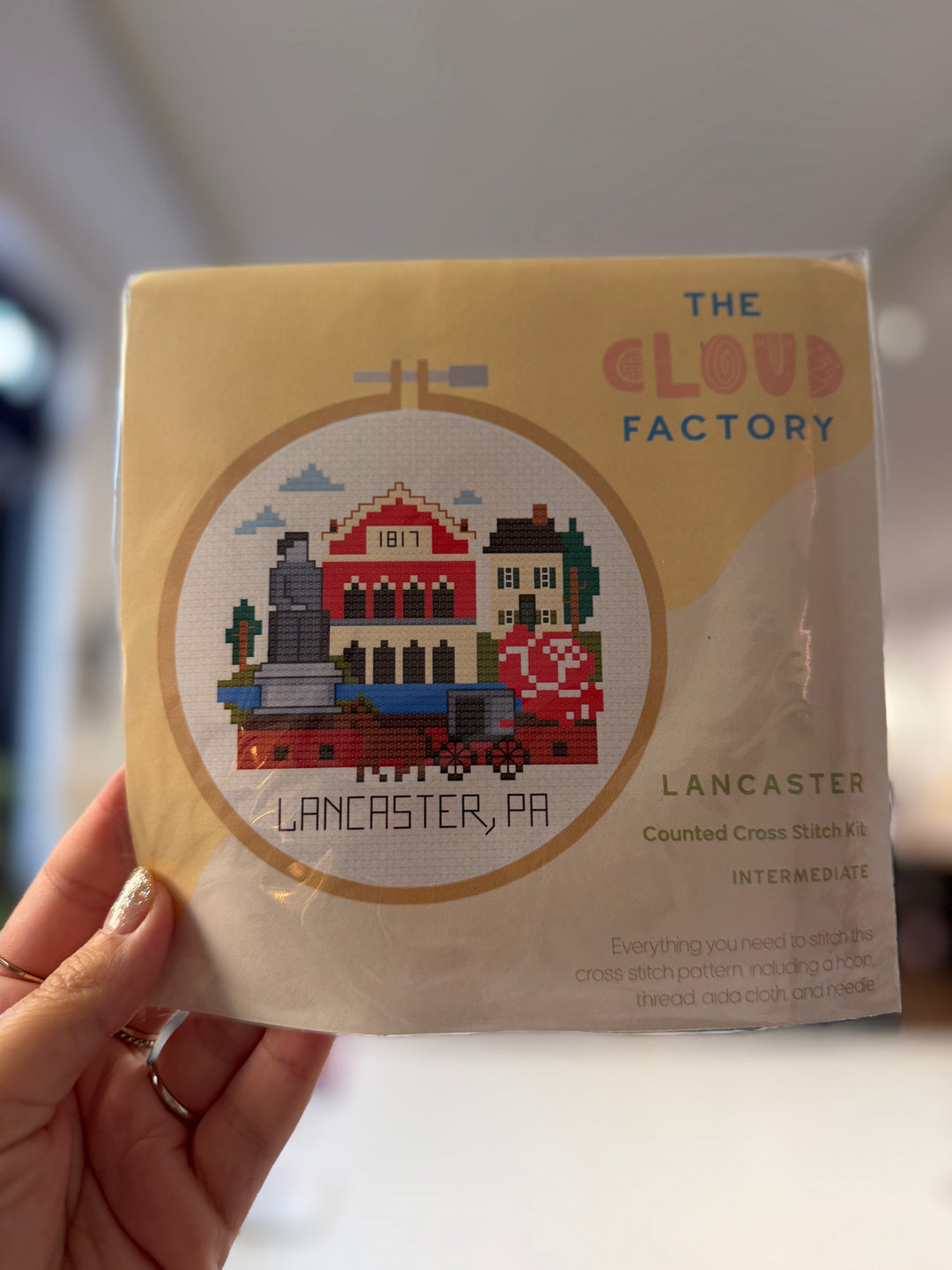 Snake + Skein Exclusive Lancaster, PA Cross Stitch Kit