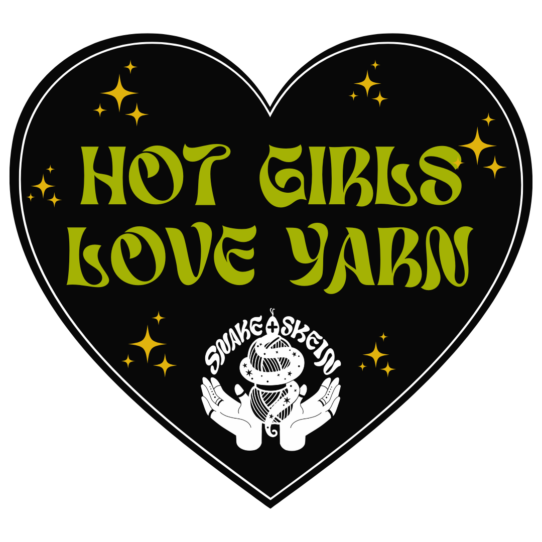 Snake + Skein Sticker