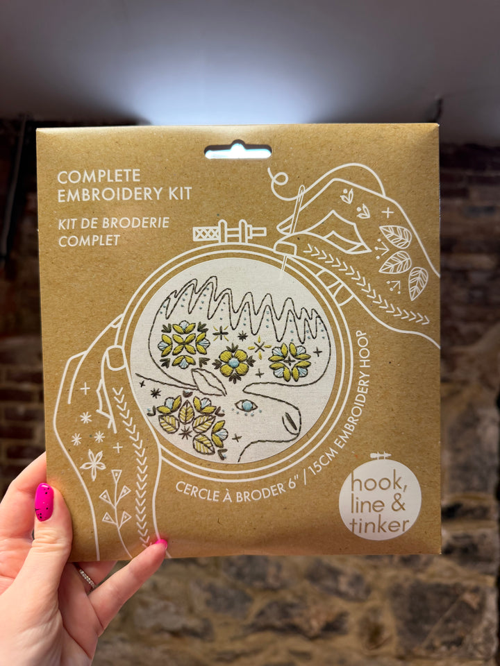 Hook Line and Tinker Embroidery Kit