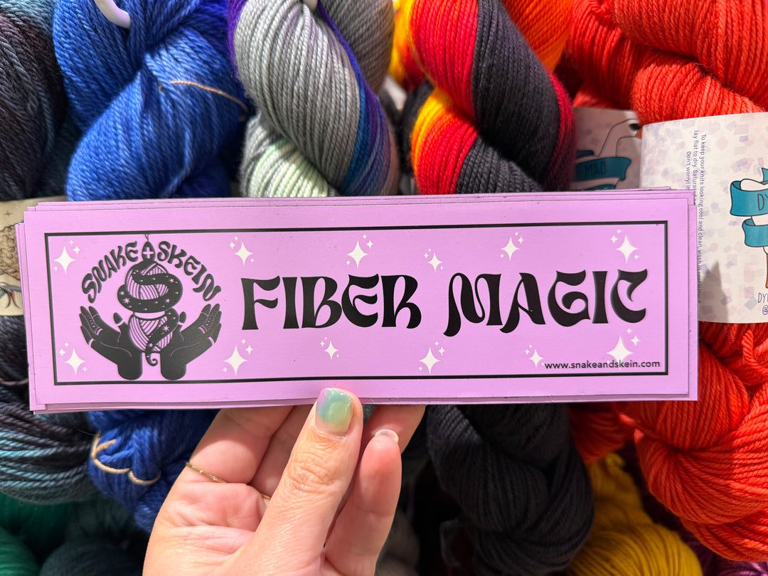 Snake + Skein Car Magnet