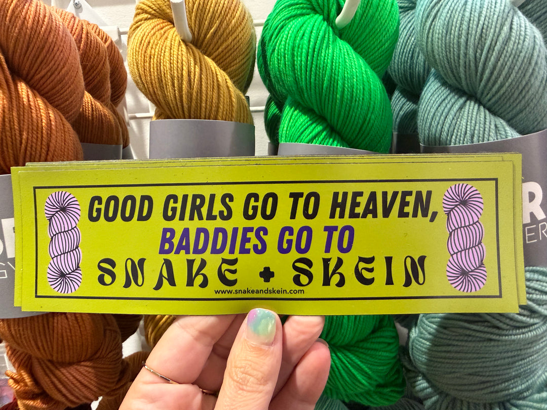 Snake + Skein Car Magnet