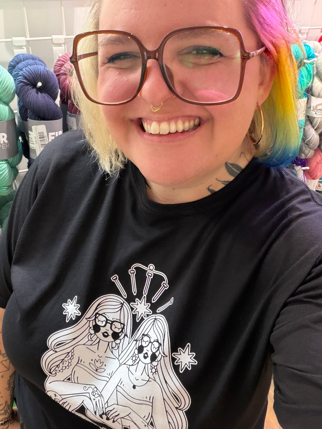 Snake + Skein Yarn Goddess Tee