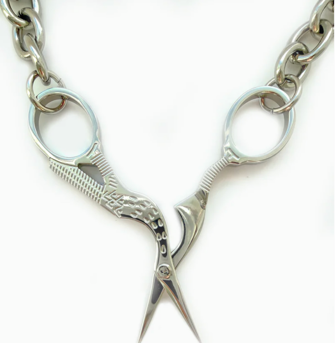 Coco Clem Stork Scissor Necklace