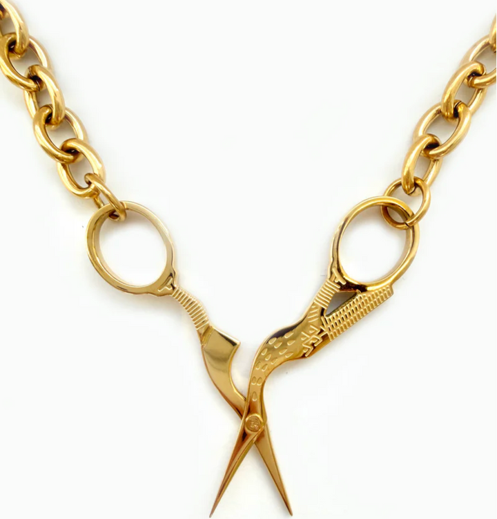 Coco Clem Stork Scissor Necklace