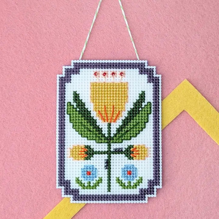 Framed Florals Cross Stitch Kit