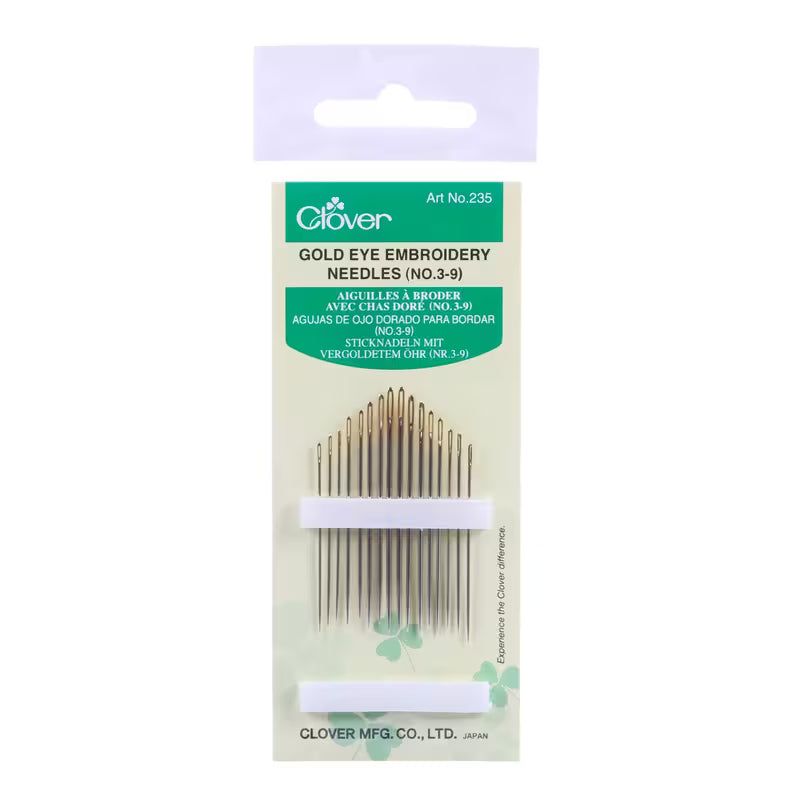 Clover Gold Eye Embroidery Needles